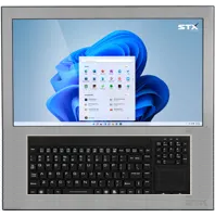 STX Technology X7200 Stainless Steel Resisitive Touch Panel PC with Keyboard