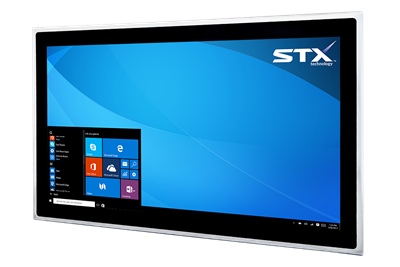 X7500 Fully Sealed Large Format Industrial PC - PCAP Touch Screen - Brushed Stainless Steel Finish