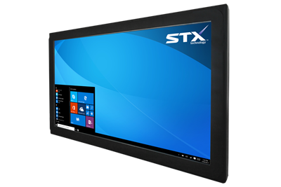 X7324-EX-RT Industrial Panel Monitor - Matte Black Finish