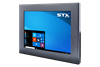 X7600 Industrial Panel Monitor - Front View - Matte Black Finish
