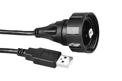 Industrial Male USB B to Male USB A 2M